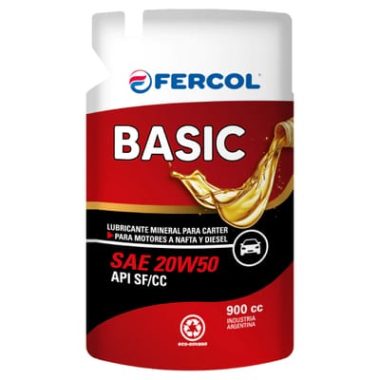 ACEITE DE MOTOR MINERAL FERCOL BASIC 20W50