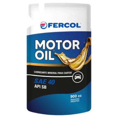 ACEITE DE MOTOR MINERAL FERCOL MOTOR OIL SAE 40 | 900CC (DOYPACK)
