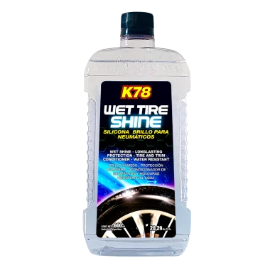SILICONA PARA EXTERIOR WET TIRE SHINE K78 BRILLO PARA NEUMATICOS Y PLASTICOS
