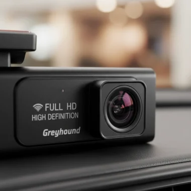 Camara Dash para auto Ruta Uber Cam Hd App Seguridad Hd 1080p, Greyhound